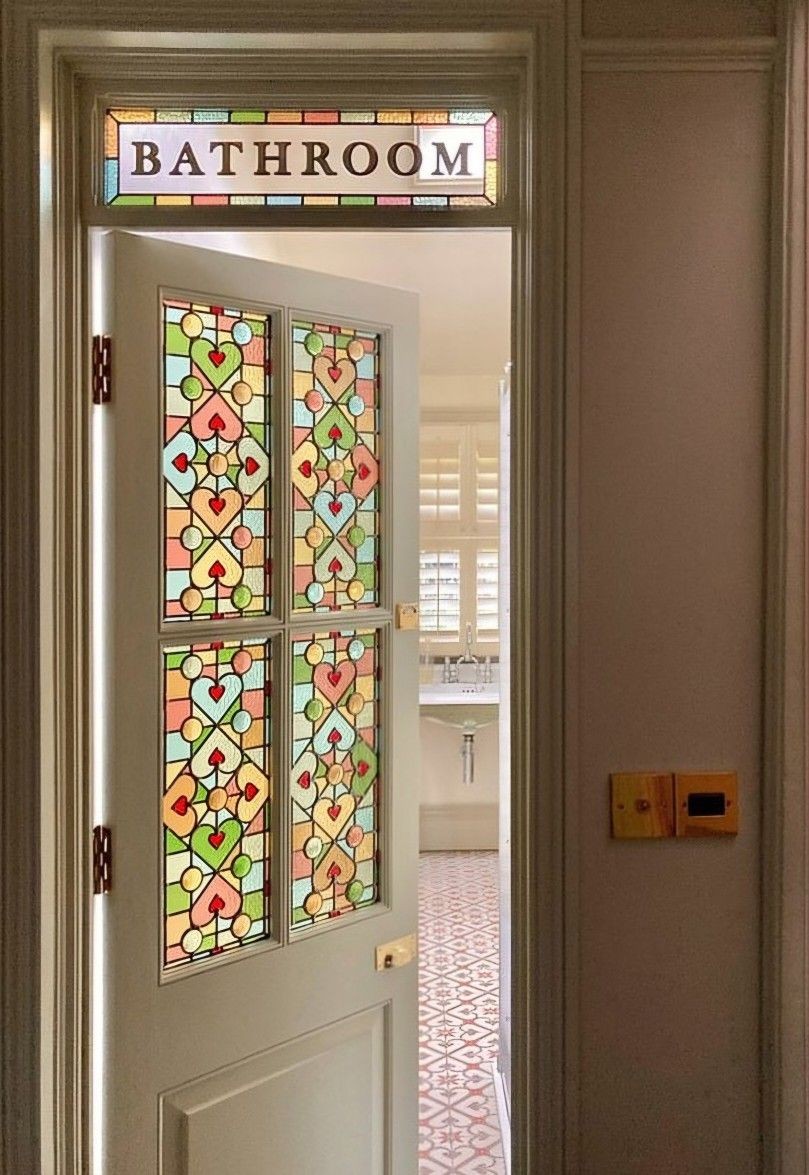 Heritage timber door with decorative glazing